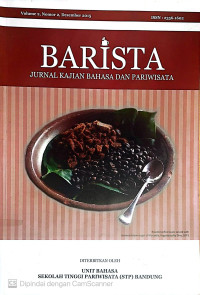 Image of Barista Jurnal Kajian Bahasa Dan Pariwisata