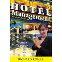 Image of Hotel Management : Untuk sekolah perhotelan